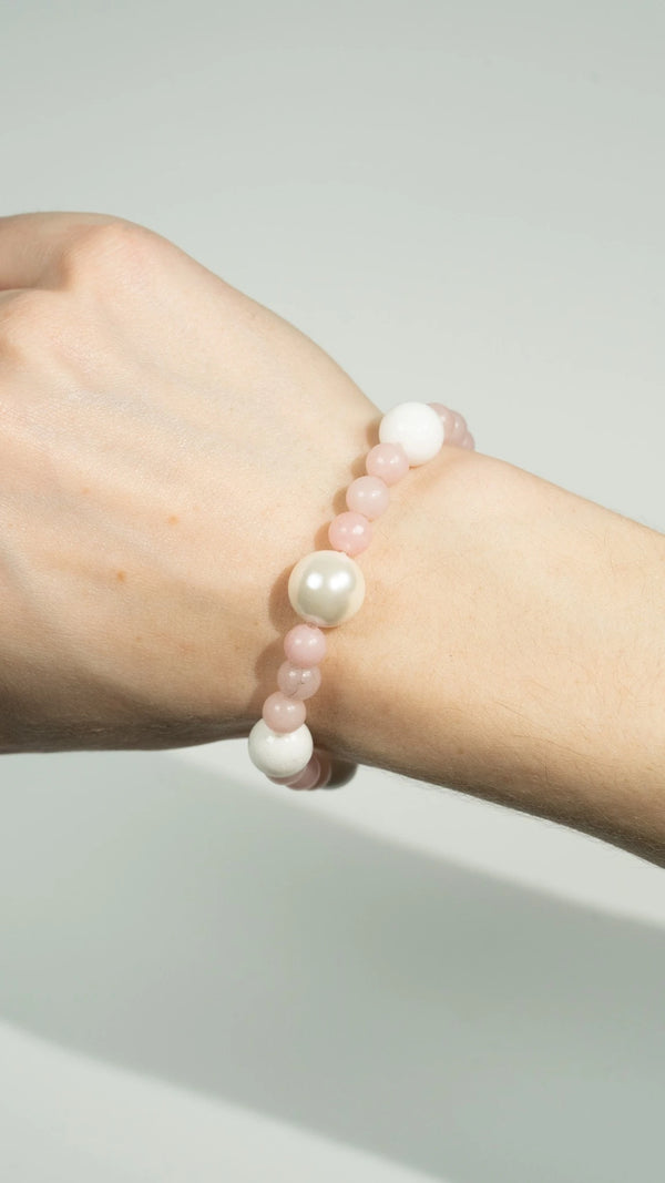 Blossom Garden | Rosenquarz Armband
