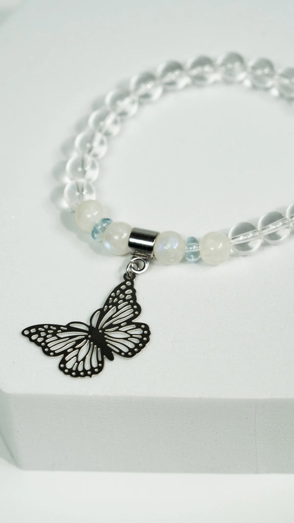 Crystal Wings | Bergkristall Armband