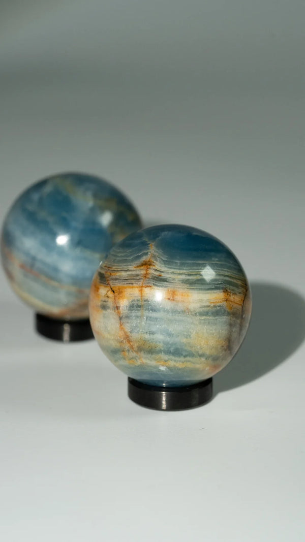 Blaue Aragonit Kugel