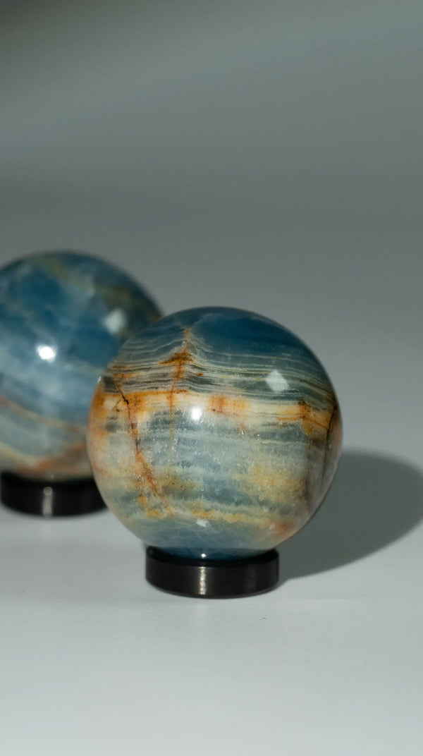 Blaue Aragonit Kugel