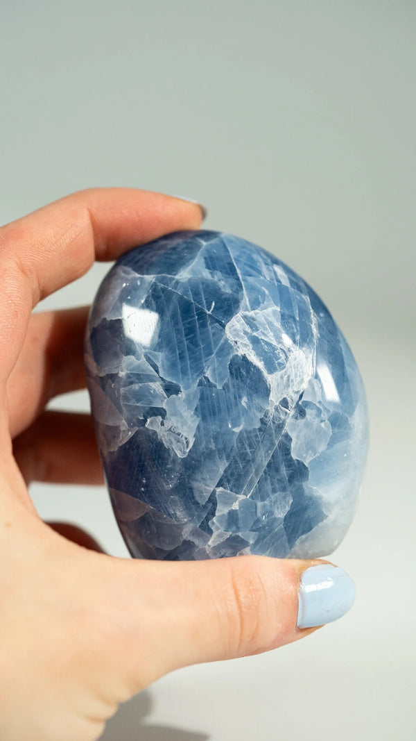 Blauer Calcit Freiform S