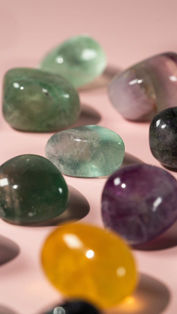 Fluorit Trommelsteine