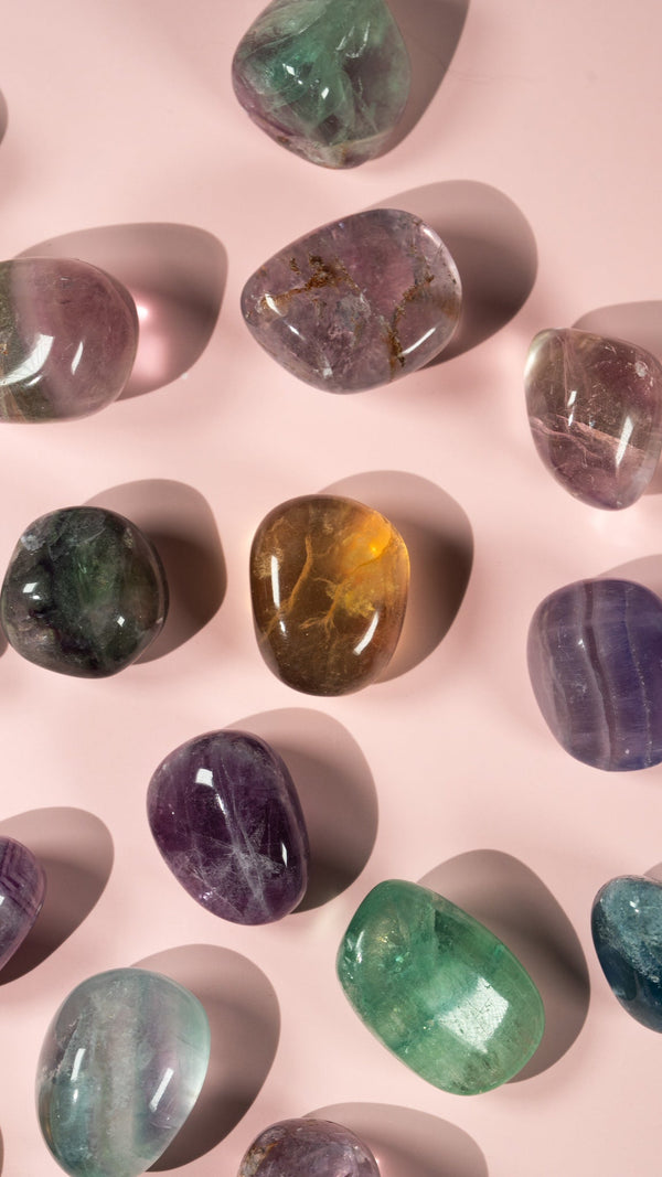 Fluorit Trommelsteine