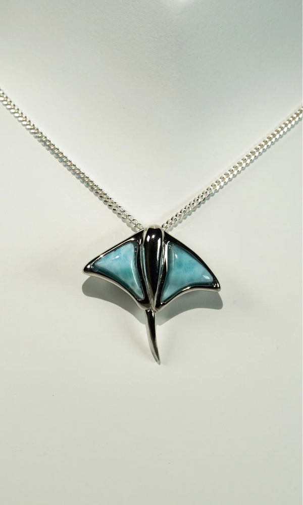 Larimar Manta Kette
