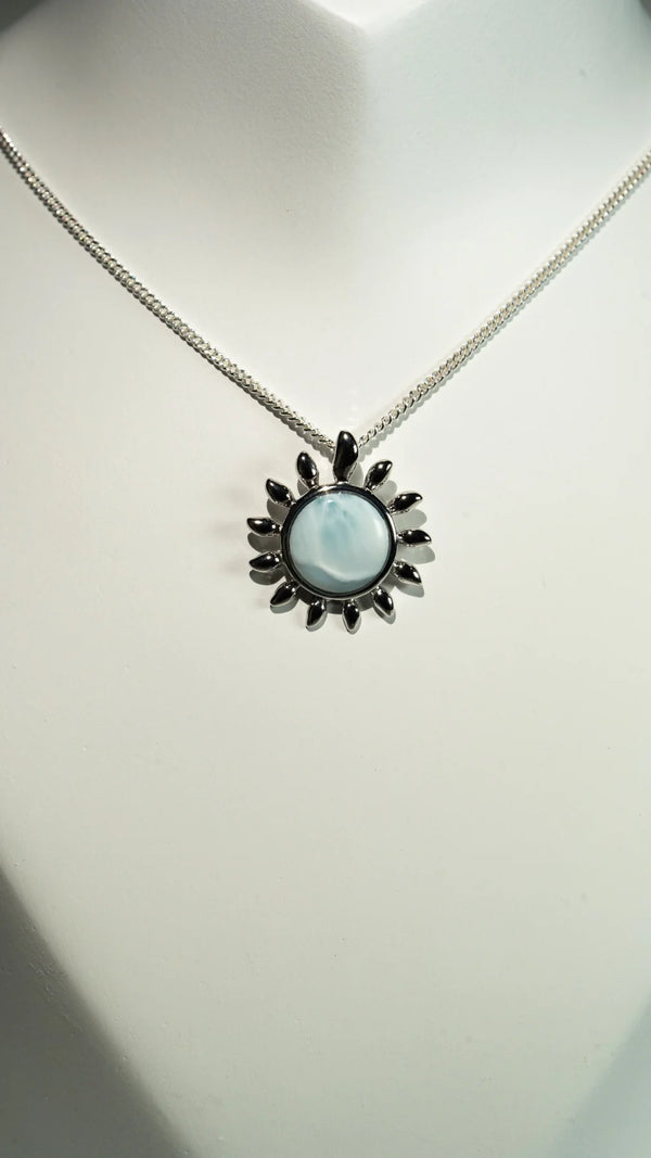 Larimar Sonnen Kette