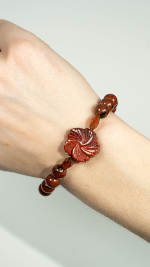 Dark Earth | Mahagoni Obsidian Armband