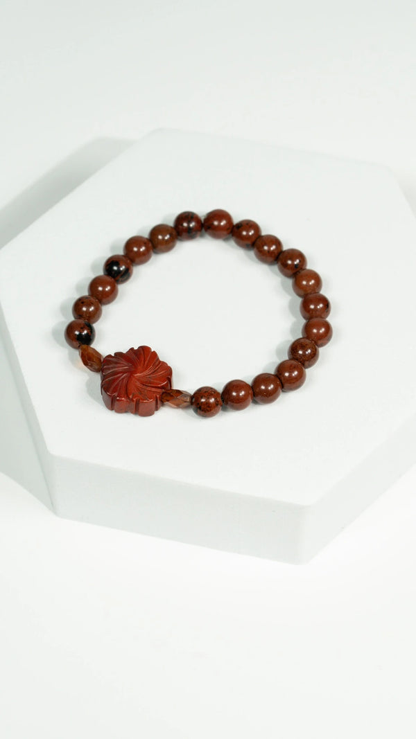 Dark Earth | Mahagoni Obsidian Armband