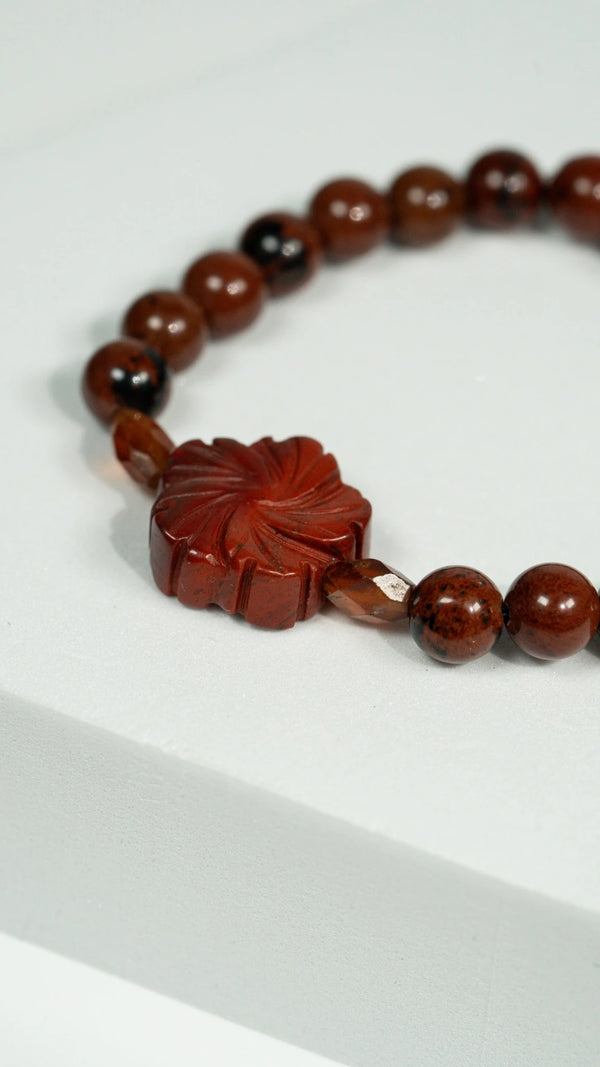 Dark Earth | Mahagoni Obsidian Armband