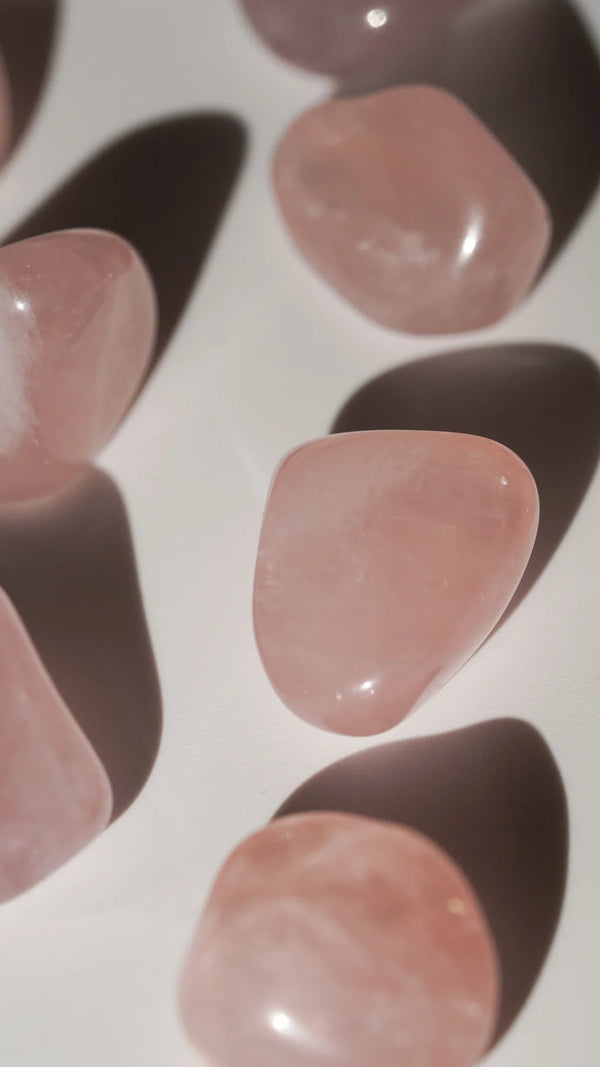 EXTRA QUALITY | Rosenquarz Trommelsteine