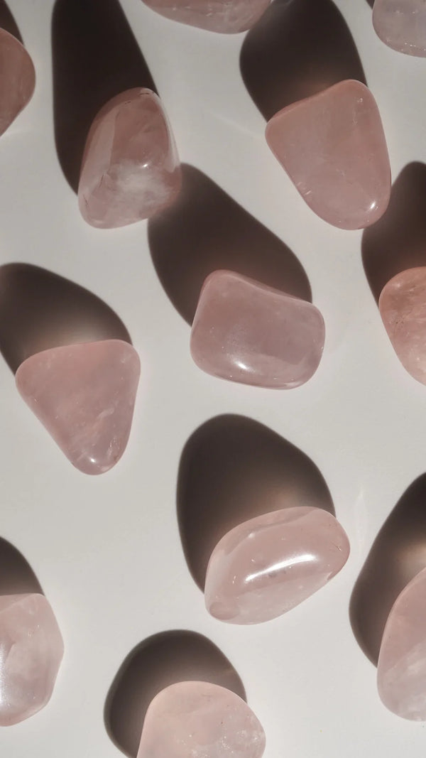 EXTRA QUALITY | Rosenquarz Trommelsteine