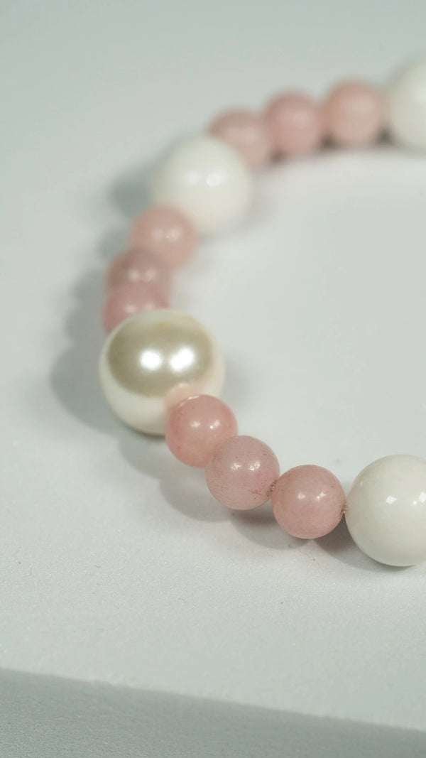 Blossom Garden | Rosenquarz Armband