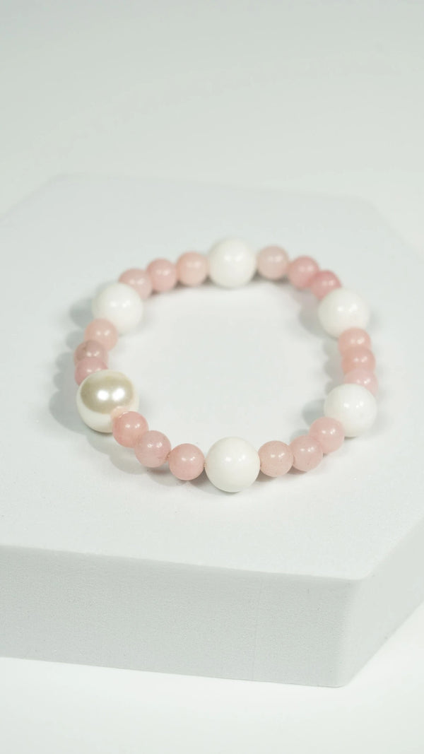 Blossom Garden | Rosenquarz Armband