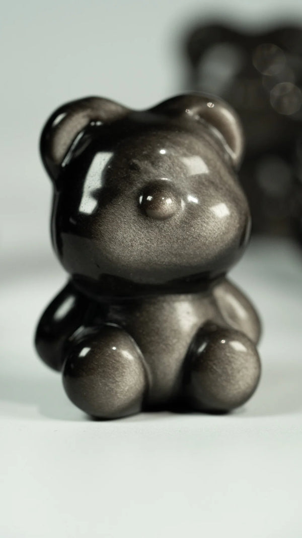 Silberglanz Obsidian Bärchen