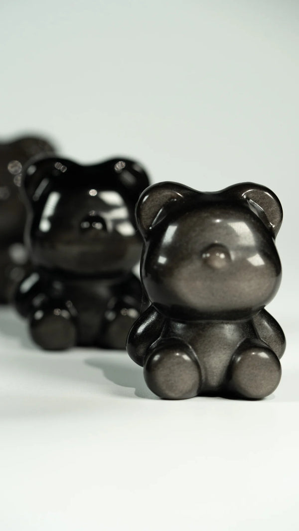 Silberglanz Obsidian Bärchen
