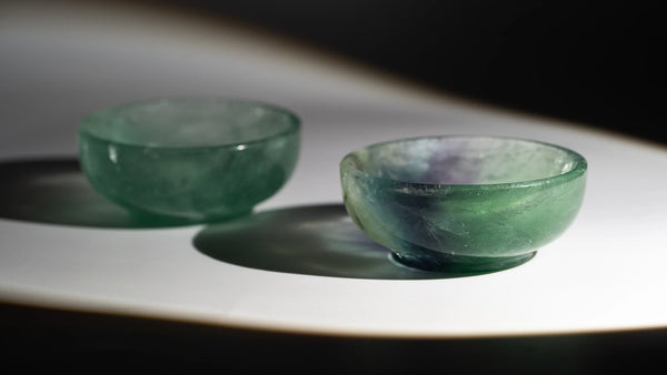 Fluorit Schalen – beide Stücke