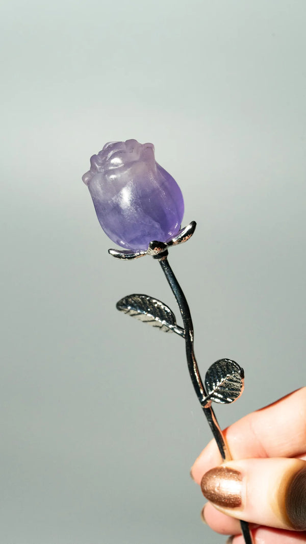 Fluorit Rose Groß