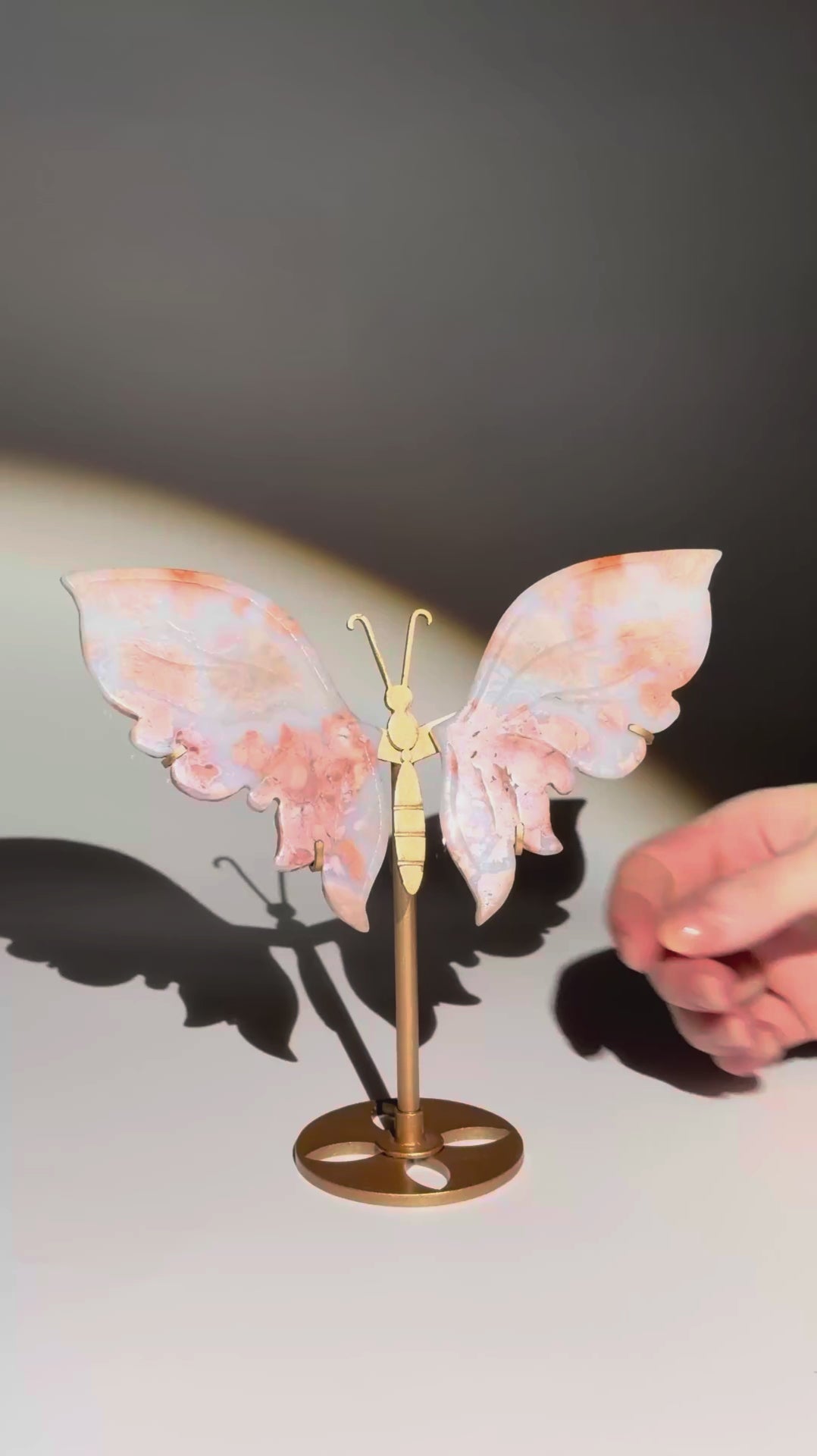 Pink Achat Schmetterlinge Nr. 34 Video