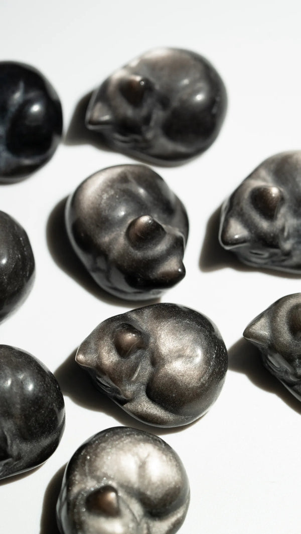 Silberglanzobsidian Kätzchen